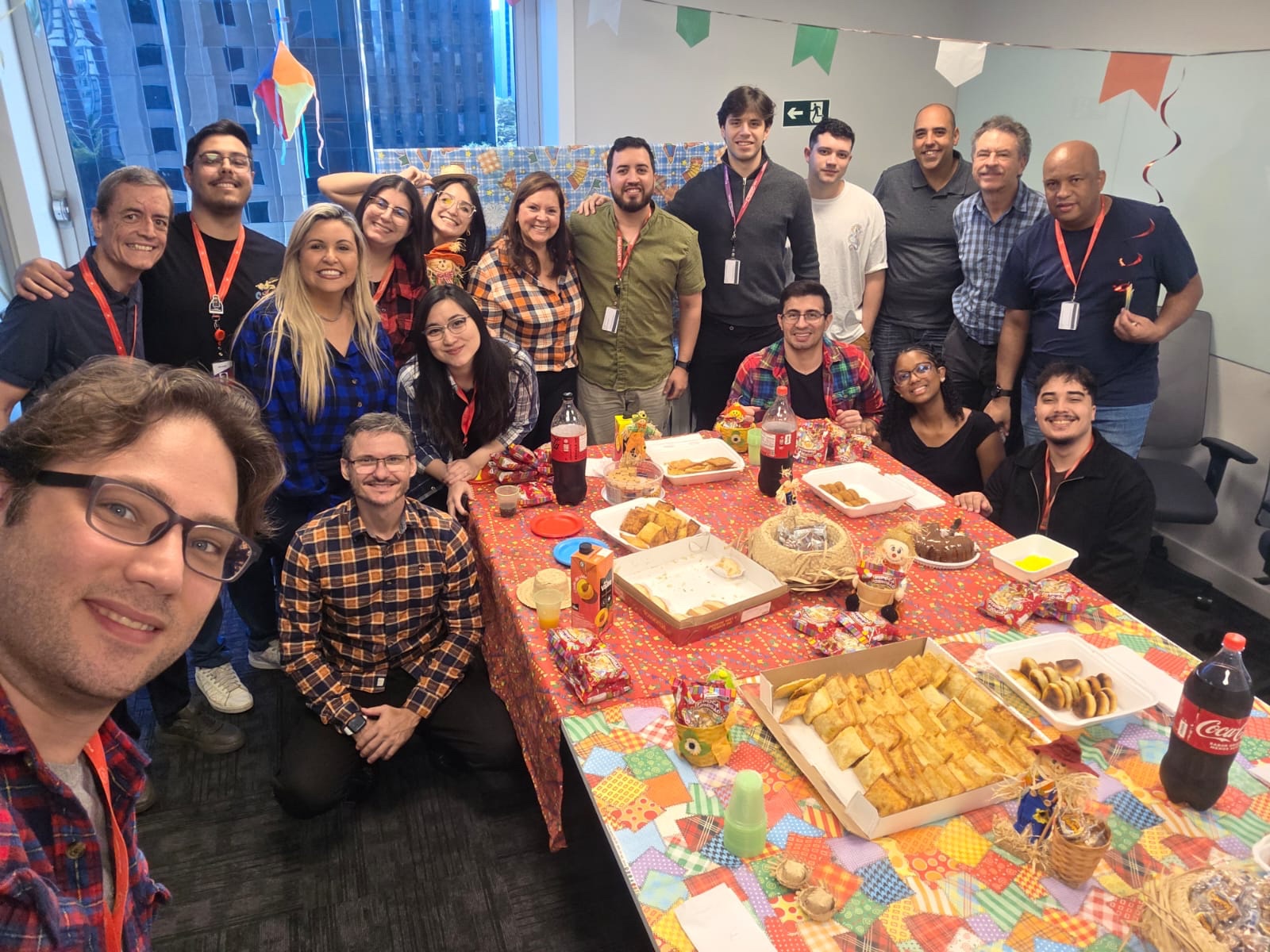 Festa junina celebration at the office